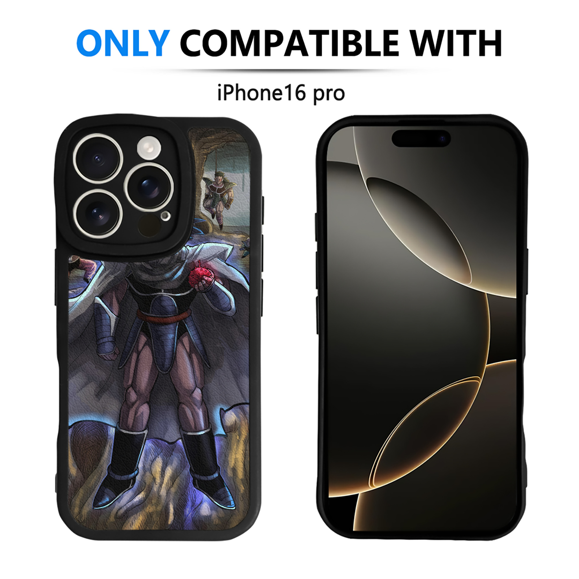 （画像用） ドラゴンボール DRAGON BALL 【iPhone 16シリーズ対応】シリコンスマホケース（レザー調） 材質：シリコン